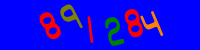 Blue Captcha Image