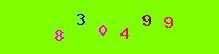 Blue Captcha Image