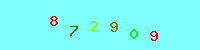 Blue Captcha Image