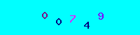 Blue Captcha Image