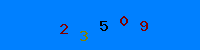 Blue Captcha Image
