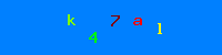 Blue Captcha Image