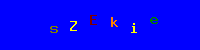 Blue Captcha Image