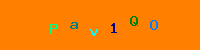 Blue Captcha Image