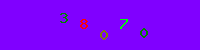 Blue Captcha Image