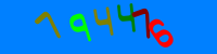 Blue Captcha Image