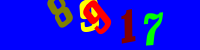 Blue Captcha Image