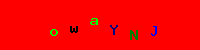 Blue Captcha Image
