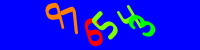 Blue Captcha Image