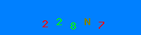 Blue Captcha Image