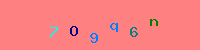 Blue Captcha Image