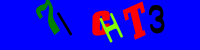 Blue Captcha Image
