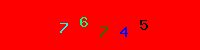 Blue Captcha Image