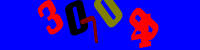 Blue Captcha Image