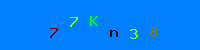 Blue Captcha Image