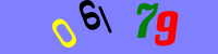 Blue Captcha Image
