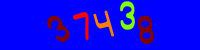Blue Captcha Image