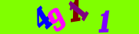 Blue Captcha Image