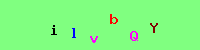 Blue Captcha Image