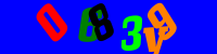 Blue Captcha Image