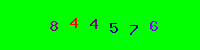 Blue Captcha Image