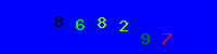 Blue Captcha Image