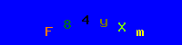 Blue Captcha Image