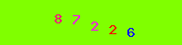 Blue Captcha Image