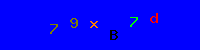 Blue Captcha Image
