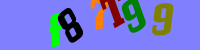 Blue Captcha Image