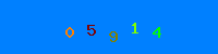 Blue Captcha Image