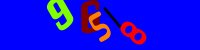 Blue Captcha Image
