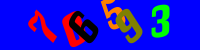 Blue Captcha Image