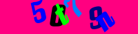 Blue Captcha Image