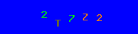 Blue Captcha Image