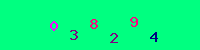 Blue Captcha Image