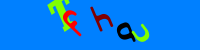 Blue Captcha Image