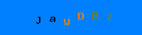 Blue Captcha Image