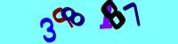 Blue Captcha Image