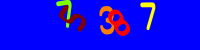 Blue Captcha Image