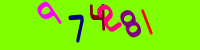 Blue Captcha Image