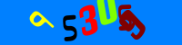 Blue Captcha Image