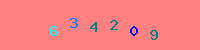 Blue Captcha Image
