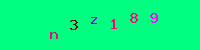 Blue Captcha Image