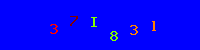 Blue Captcha Image