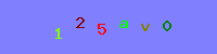 Blue Captcha Image