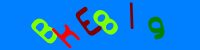 Blue Captcha Image