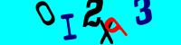 Blue Captcha Image