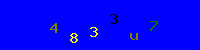 Blue Captcha Image