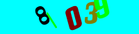 Blue Captcha Image